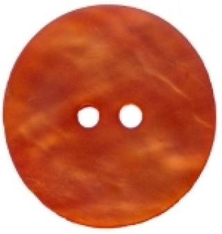 Royal Perlmutter in Orange, Perlmutterknopf mattierte Oberflche, 3 Grssen