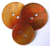 Perlmutterknopf  Orange-Gelb, 23mm