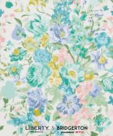 Liberty Fabrics & Bridgerton Bouquet Parade C Tana Lawn Cotton - Softgreen